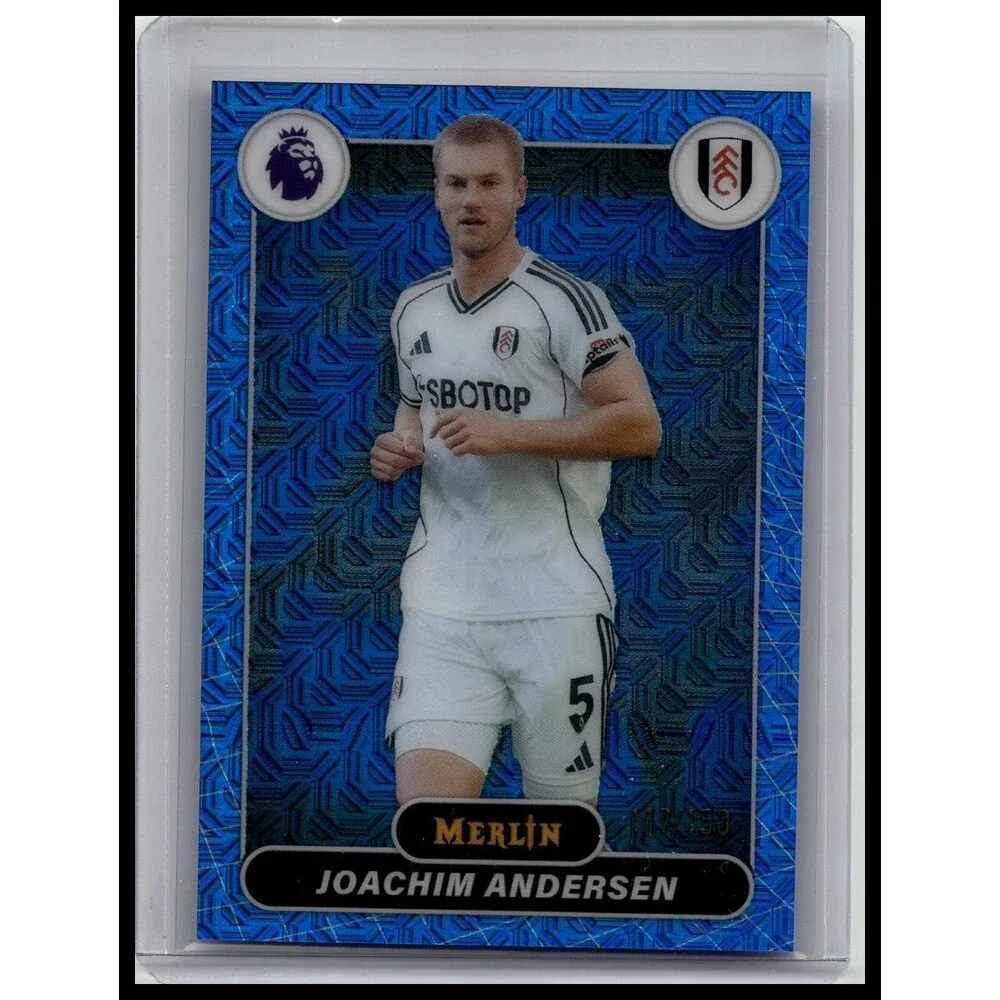 2026 Merlin Premier League #99 Joachim Andersen Blue Mojo Refractor #/150
